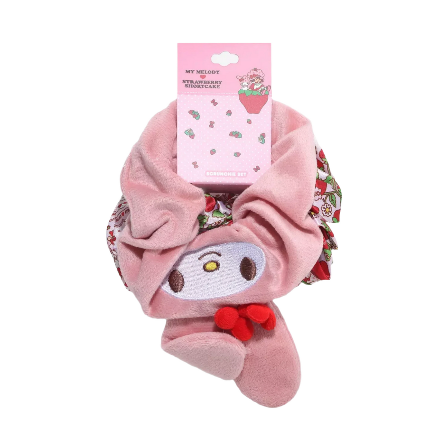 My Melody x Strawberry Shortcake 3-pc Scrunchie Set