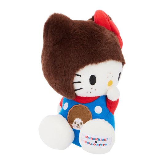 Hello Kitty x Monchhichi 7" Overalls Plush (Hello Kitty)