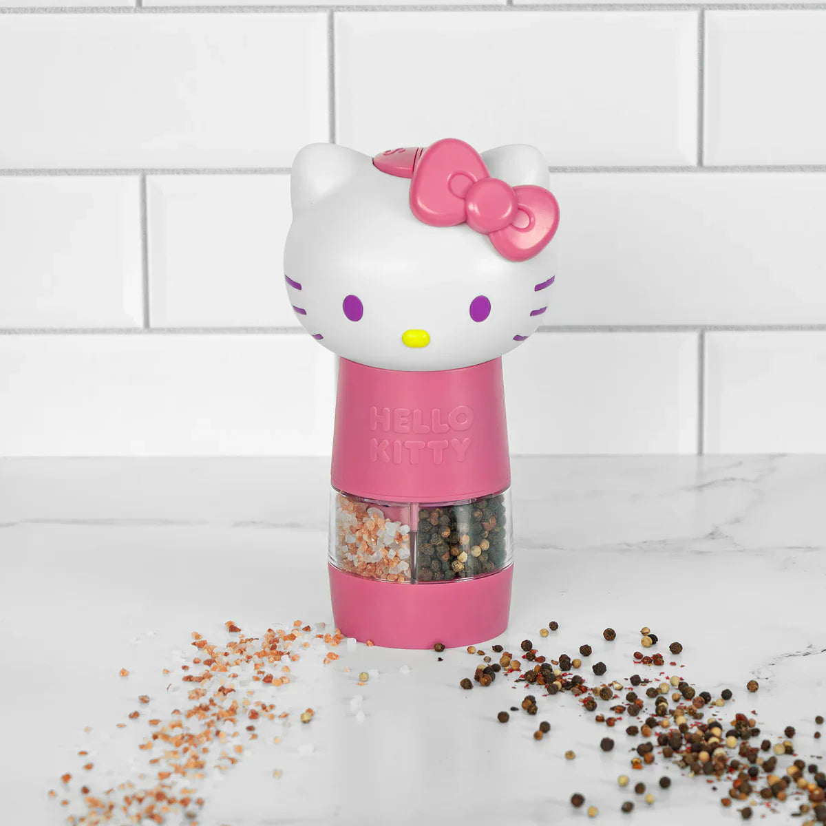 Hello Kitty One-Touch Salt & Pepper Grinder