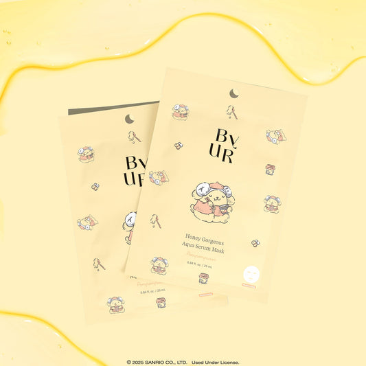 Pompompurin x ByUR Honey Gorgeous Aqua Serum Mask (Sanrio K-Spa Edition)