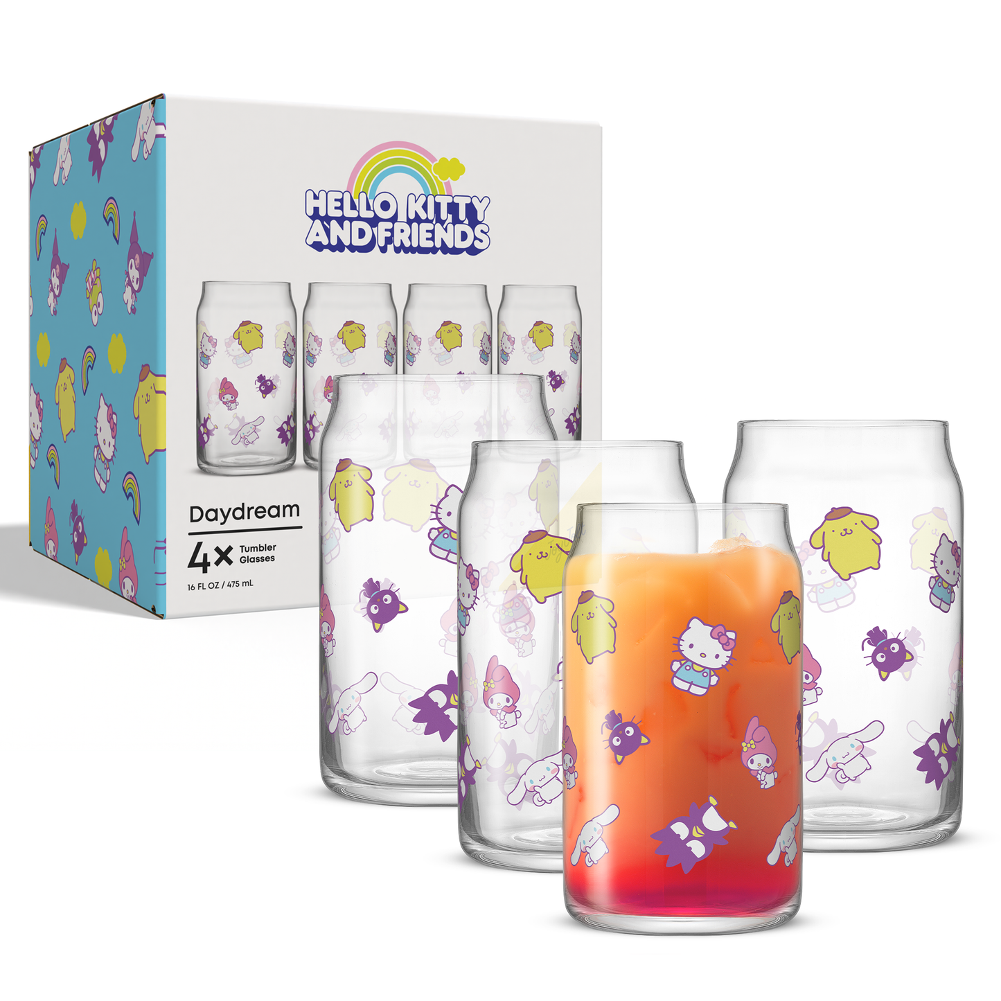 Hello Kitty and Friends Daydream Tumbler Glasses