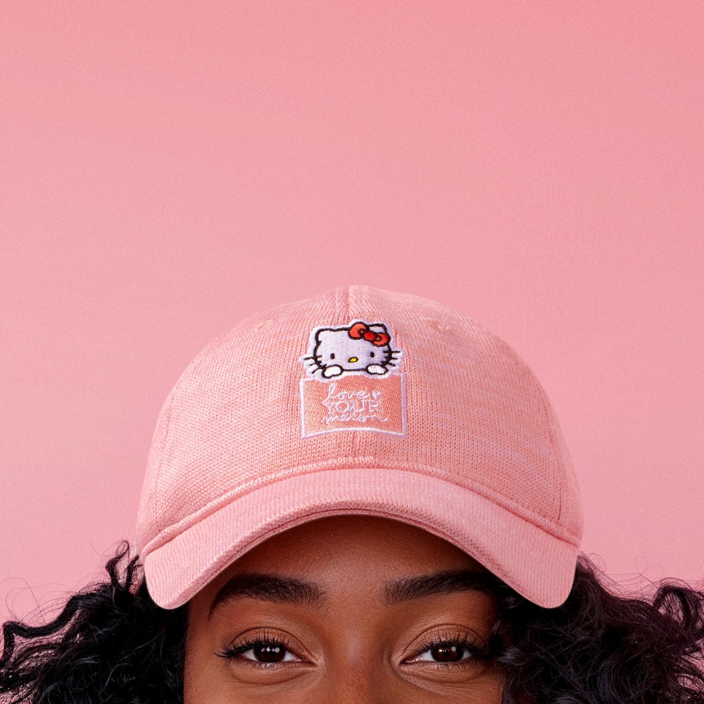 Hello Kitty x Love Your Melon Speckled Hero Cap (Pink)