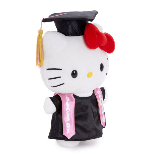 Hello Kitty 9" Cap and Gown Graduation Plush (Pink)