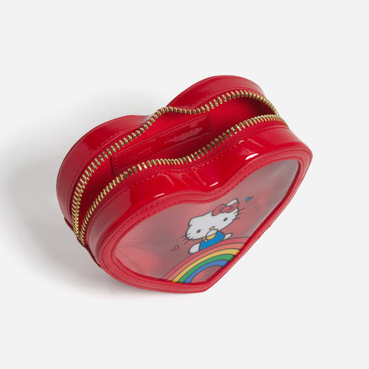 Hello Kitty x Stoney Clover Lane Clear Front Heart Pouch (Apple)