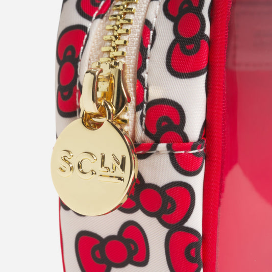 Hello Kitty x Stoney Clover Lane Clear Front Small Pouch (Hello Kitty Bows)