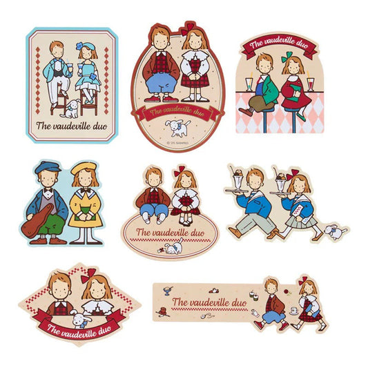 The Vaudeville Duo 16-pc Sticker Set (Friendly Pair Series)