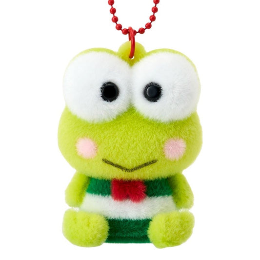 Keroppi Classic Flocked Keychain Mascot