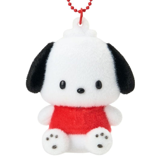 Pochacco Classic Flocked Keychain Mascot