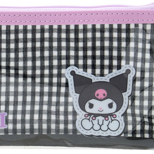 Kuromi Gingham Pencil Pouch