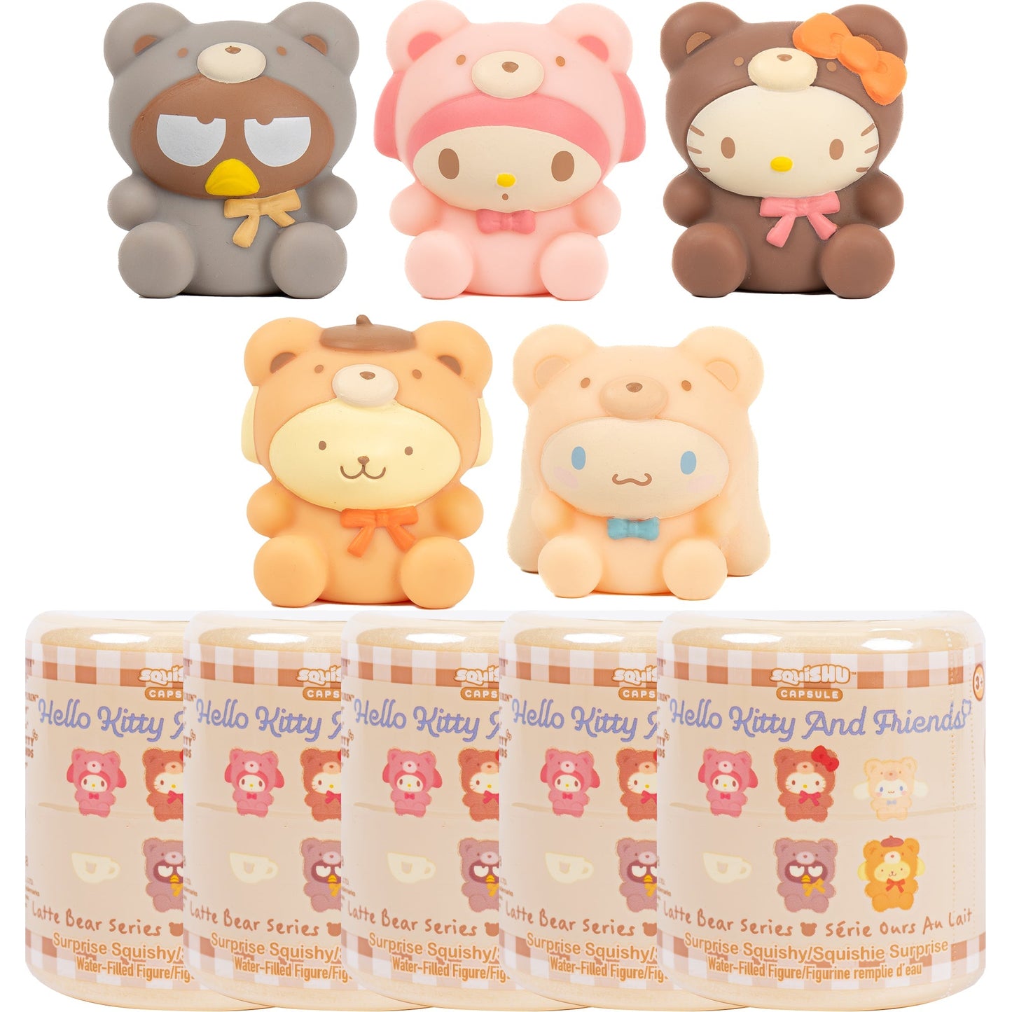 Hello Kitty and Friends Latte Bear Capsule Squishies (Series 7)