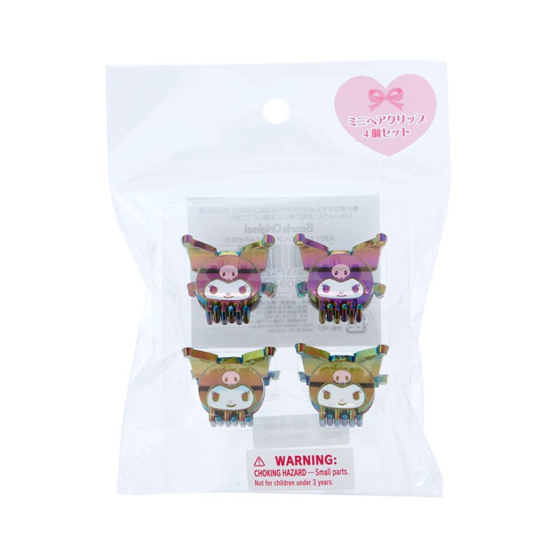 Kuromi Iridescent Mini Hair Clips (Set of 4)