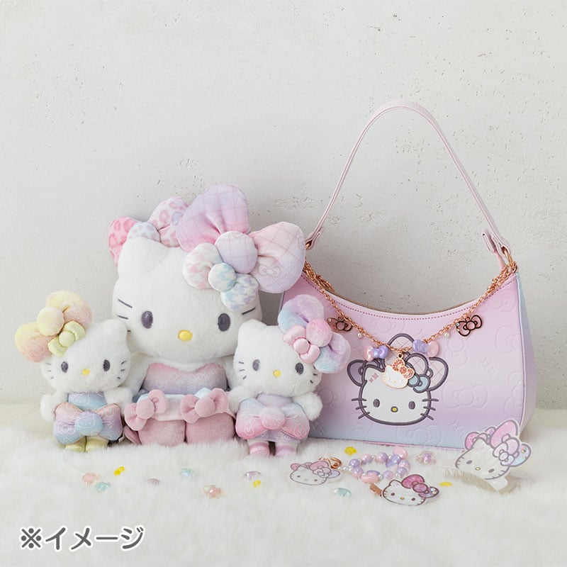 Hello Kitty Mini Hair Clip Set 50th Anniv. (Fashionable Ribbons Series)