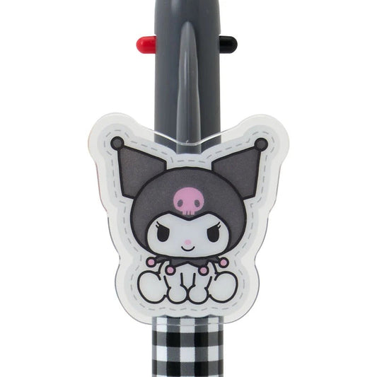 Kuromi 2-Color Gingham Retractable Pen