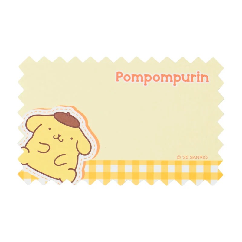 Pompompurin Gingham Mini Memo Sheets