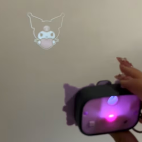 Kuromi Mini Light Projection Camera Keychain
