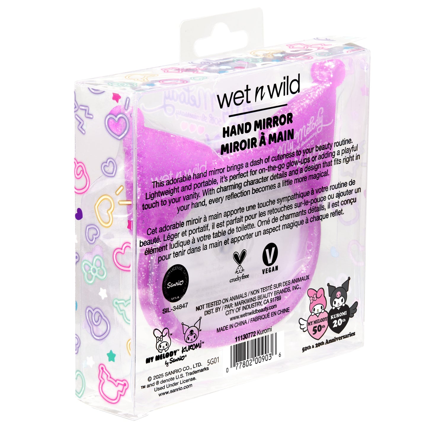 My Melody & Kuromi x Wet n Wild Hand Mirror (Kuromi)