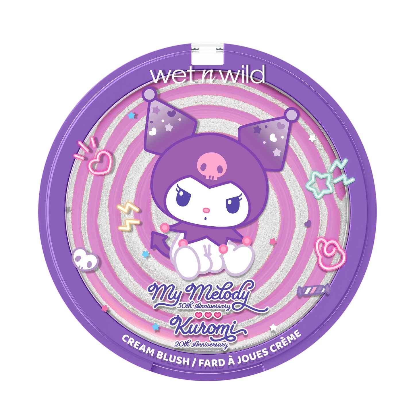 My Melody & Kuromi x Wet n Wild Swirl Cream Blush (Kuromi)
