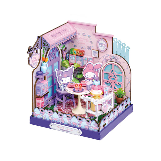 My Melody & Kuromi Tea Party DIY Miniature House Kit