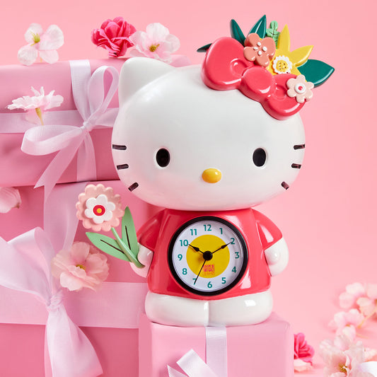 Hello Kitty Blossoms Desk Clock