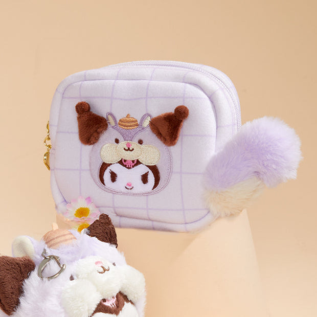 Kuromi Mini Zipper Pouch (Fluffy Squirrel Series)