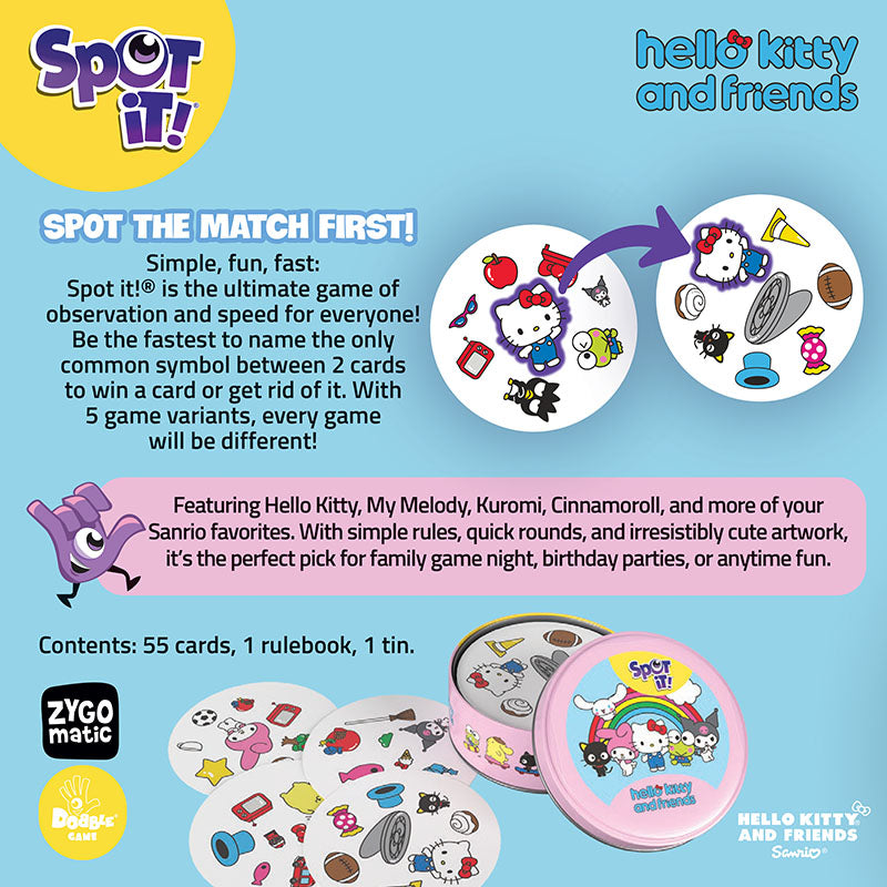 Hello Kitty and Friends Spot It! Game