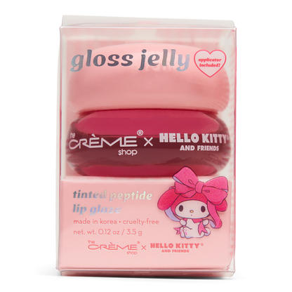 My Melody x The Crème Shop Gloss Jelly Tinted Peptide Lip Glaze (Bubblegum)