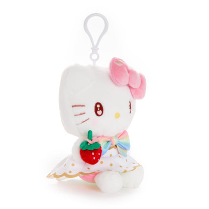 Hello Kitty Plush Mascot Clip (Strawberry Rainbow Series)