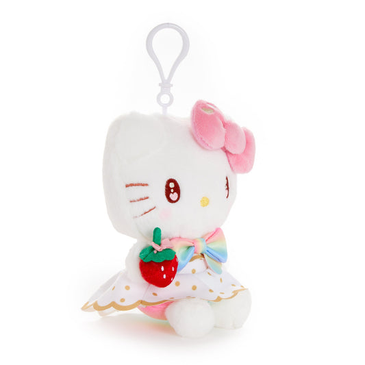 Hello Kitty Plush Mascot Clip (Strawberry Rainbow Series)