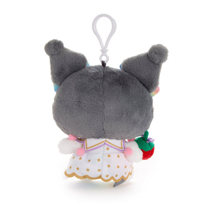 Kuromi Plush Mascot Clip (Strawberry Rainbow Series)