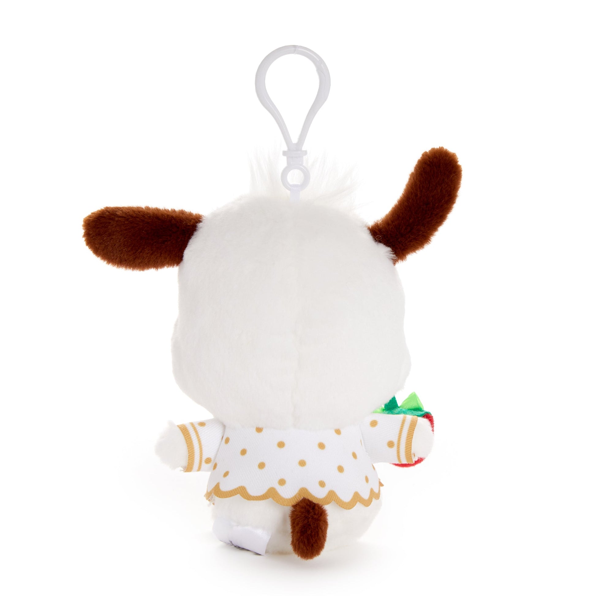 Pochacco Plush Mascot Clip (Strawberry Rainbow Series)