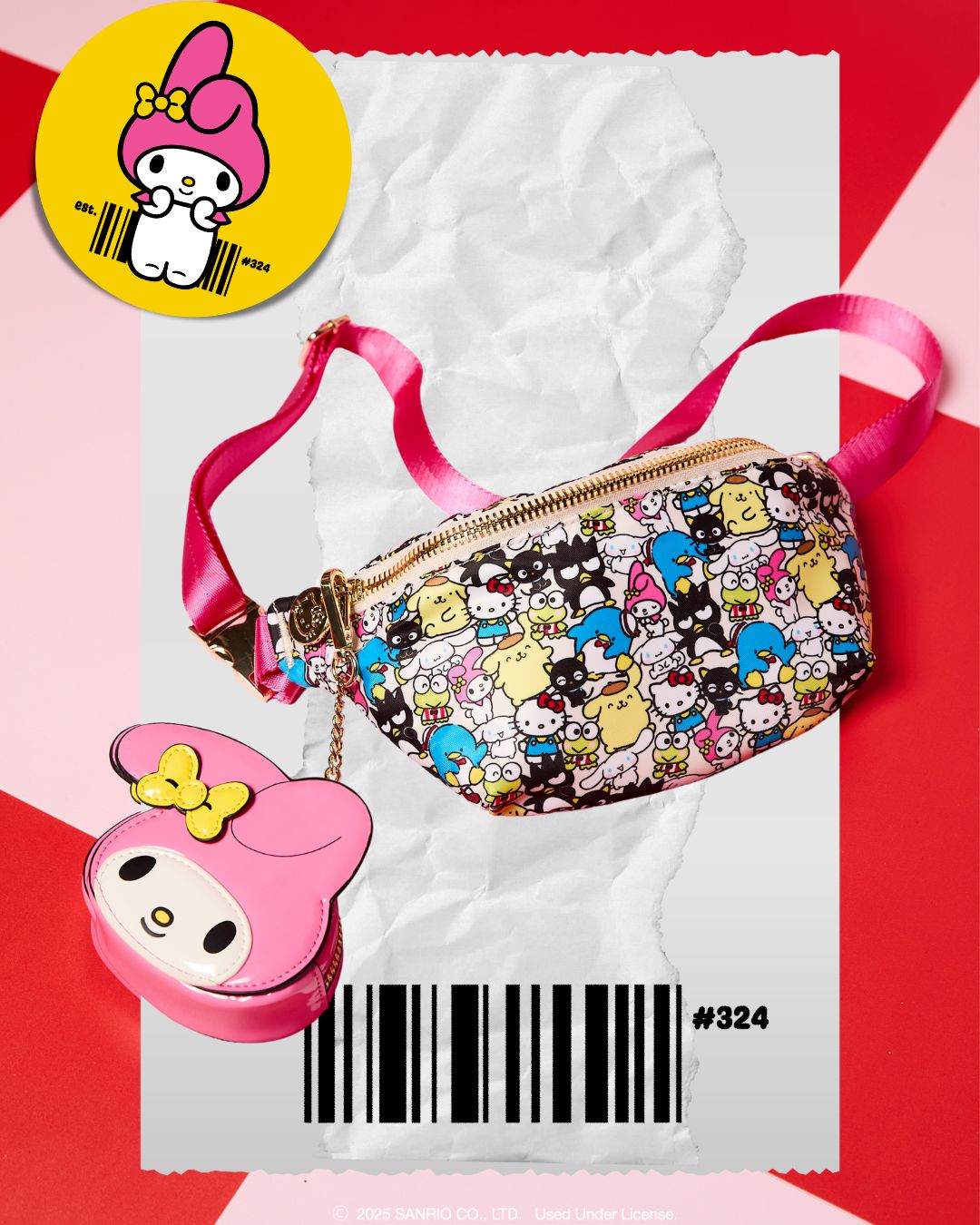 Hello Kitty and Friends x Stoney Clover Lane Classic Fanny Pack (Hello Kitty & Friends)