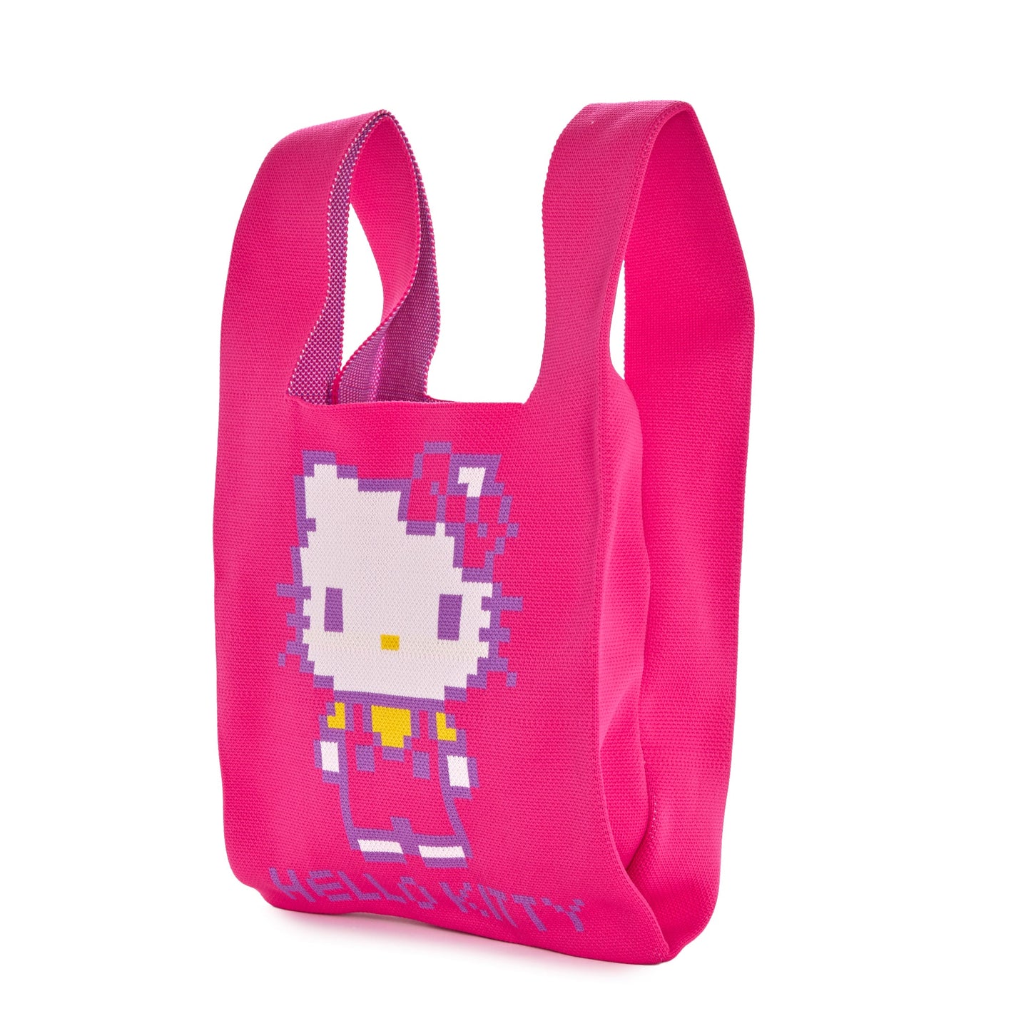 Hello Kitty Pink Knit Shopper Bag (Retro Pixel Series)