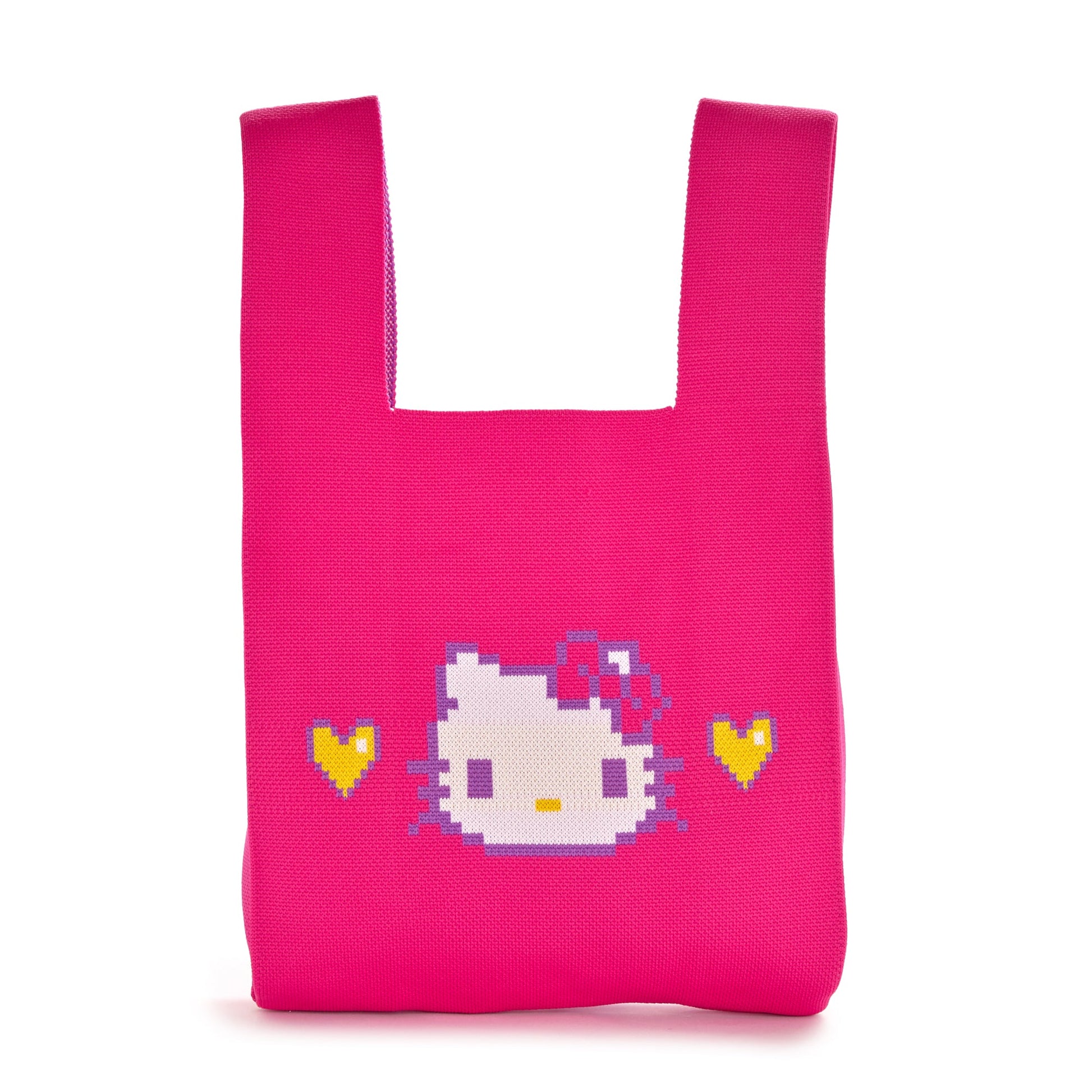 Hello Kitty Pink Knit Shopper Bag (Retro Pixel Series)