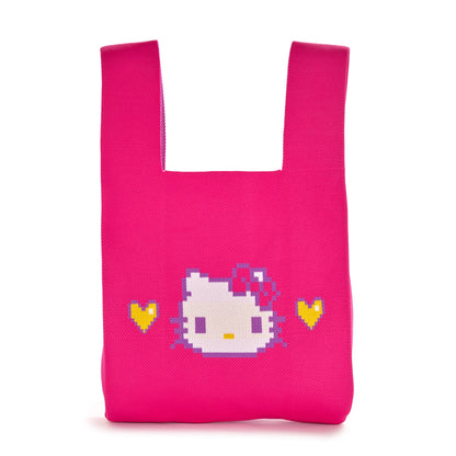 Hello Kitty Pink Knit Shopper Bag (Retro Pixel Series)