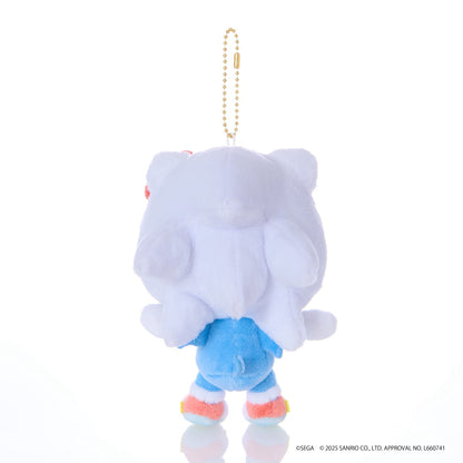 SONIC & FRIENDS x Hello Kitty and Friends Plush Mascot Keychain (Sonic x Hello Kitty)