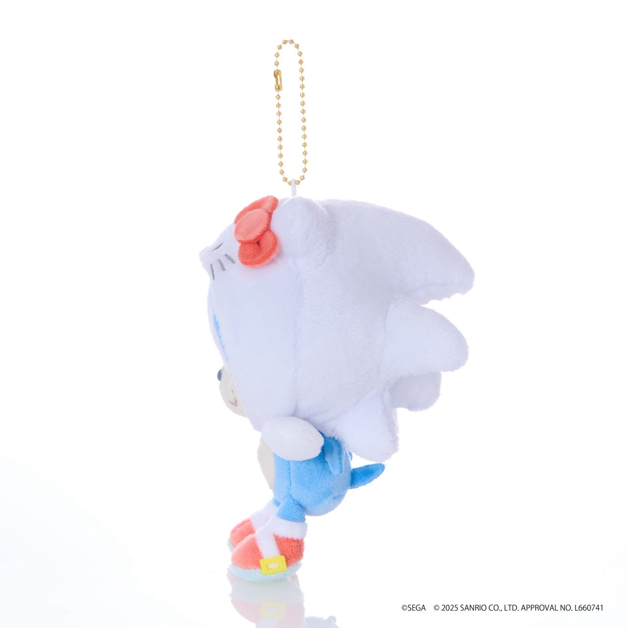 SONIC & FRIENDS x Hello Kitty and Friends Plush Mascot Keychain (Sonic x Hello Kitty)
