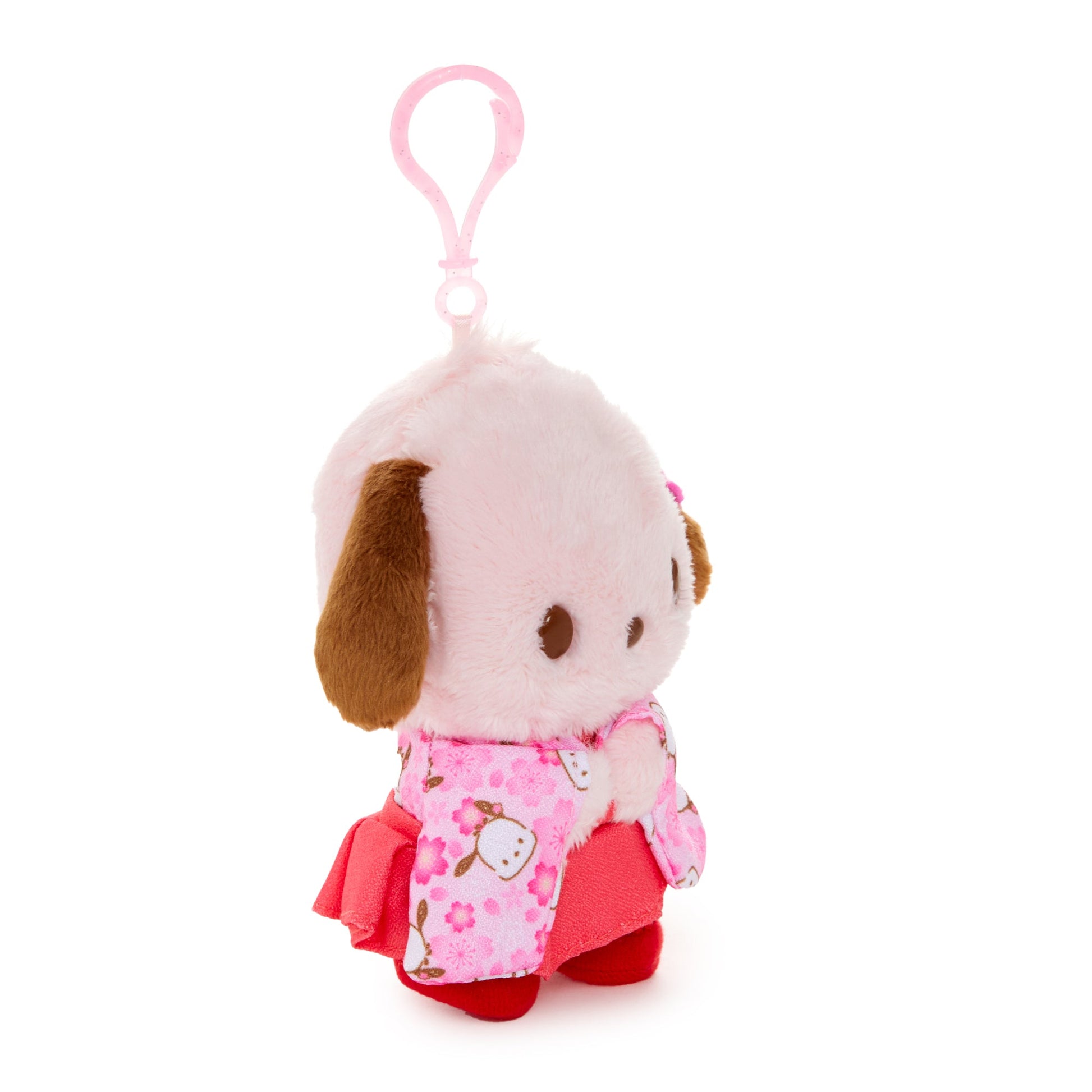Pochacco Plush Mascot Clip (Spring Kimono Series)
