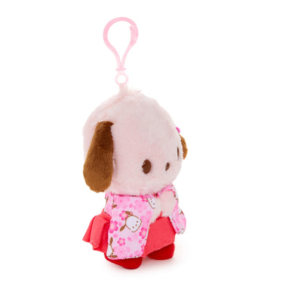 Pochacco Plush Mascot Clip (Spring Kimono Series)