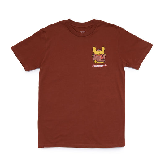 Pompompurin Adult Sharing Cozy Moments Tee (Brown)