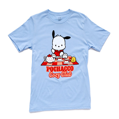 Pochacco Adult Cozy Club Tee (Light Blue)