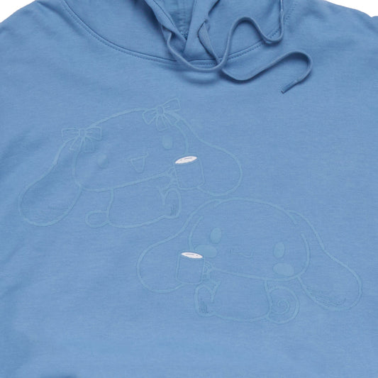 Lovelymocha & Cinnamoroll Adult Mugs Hoodie (Light Blue)
