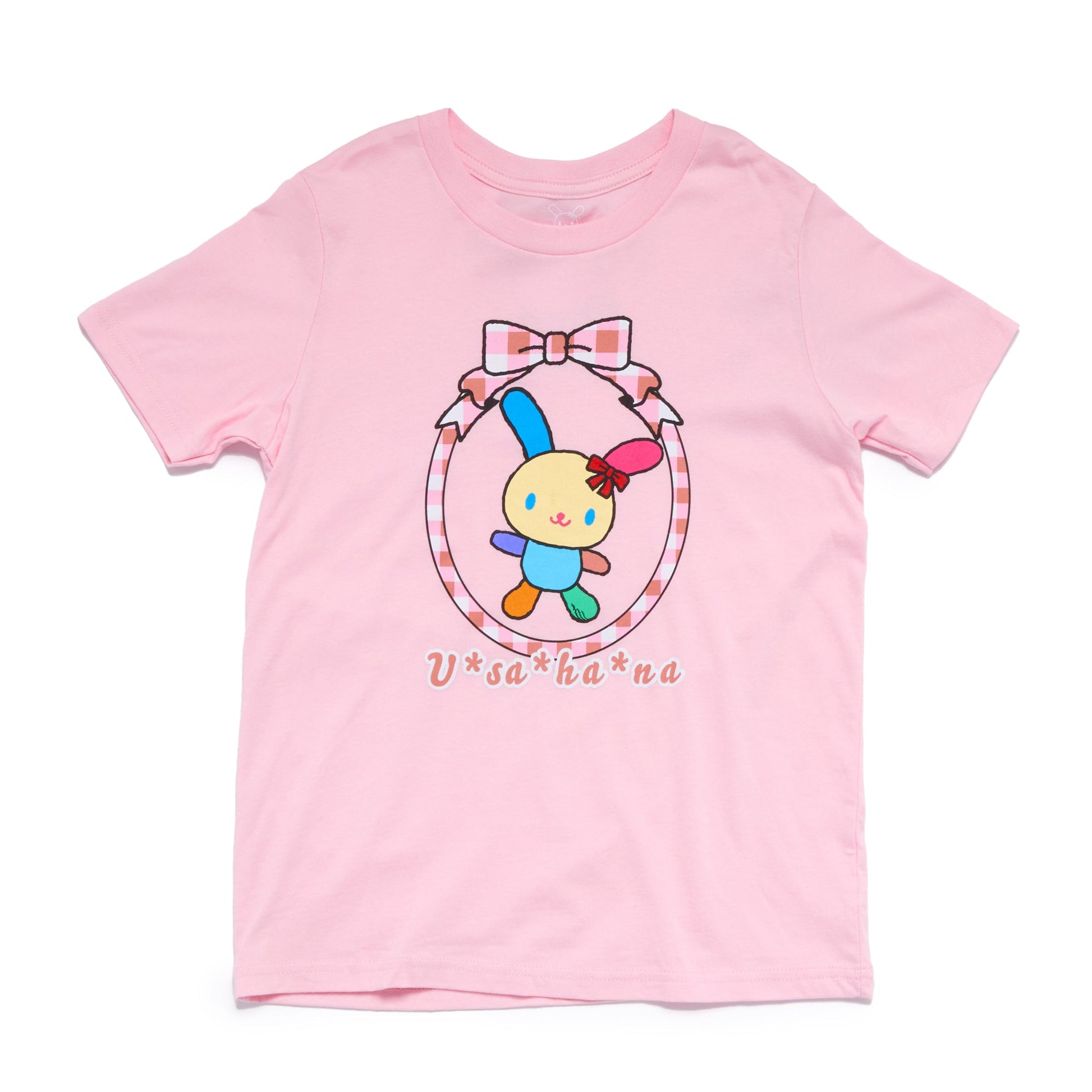 U*SA*HA*NA Big Kids Bow Frame Tee (Pink)