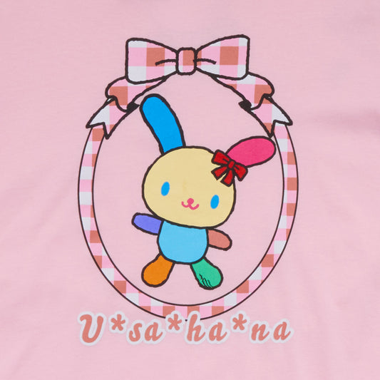 U*SA*HA*NA Big Kids Bow Frame Tee (Pink)