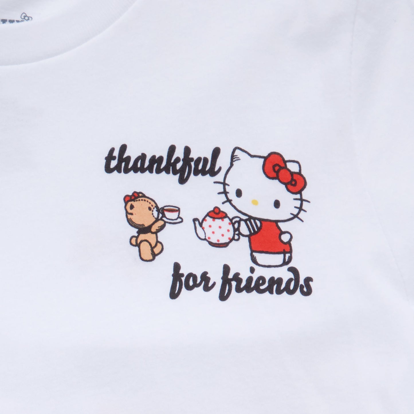 Hello Kitty and Friends Big Kids Thankful For Friends Tee (White)