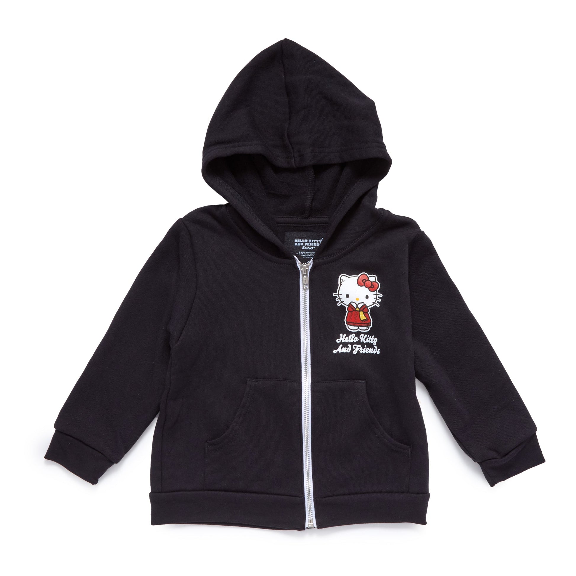Hello Kitty and Friends Toddler Scarf Zip Hoodie (Black)