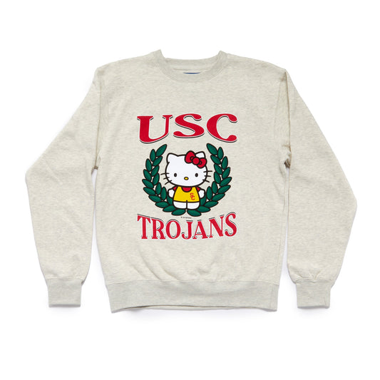 Hello Kitty x USC Trojans Two Ways Sweatshirt (Oatmeal)