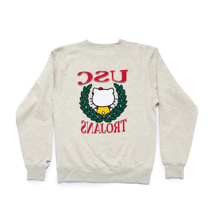 Hello Kitty x USC Trojans Two Ways Sweatshirt (Oatmeal)