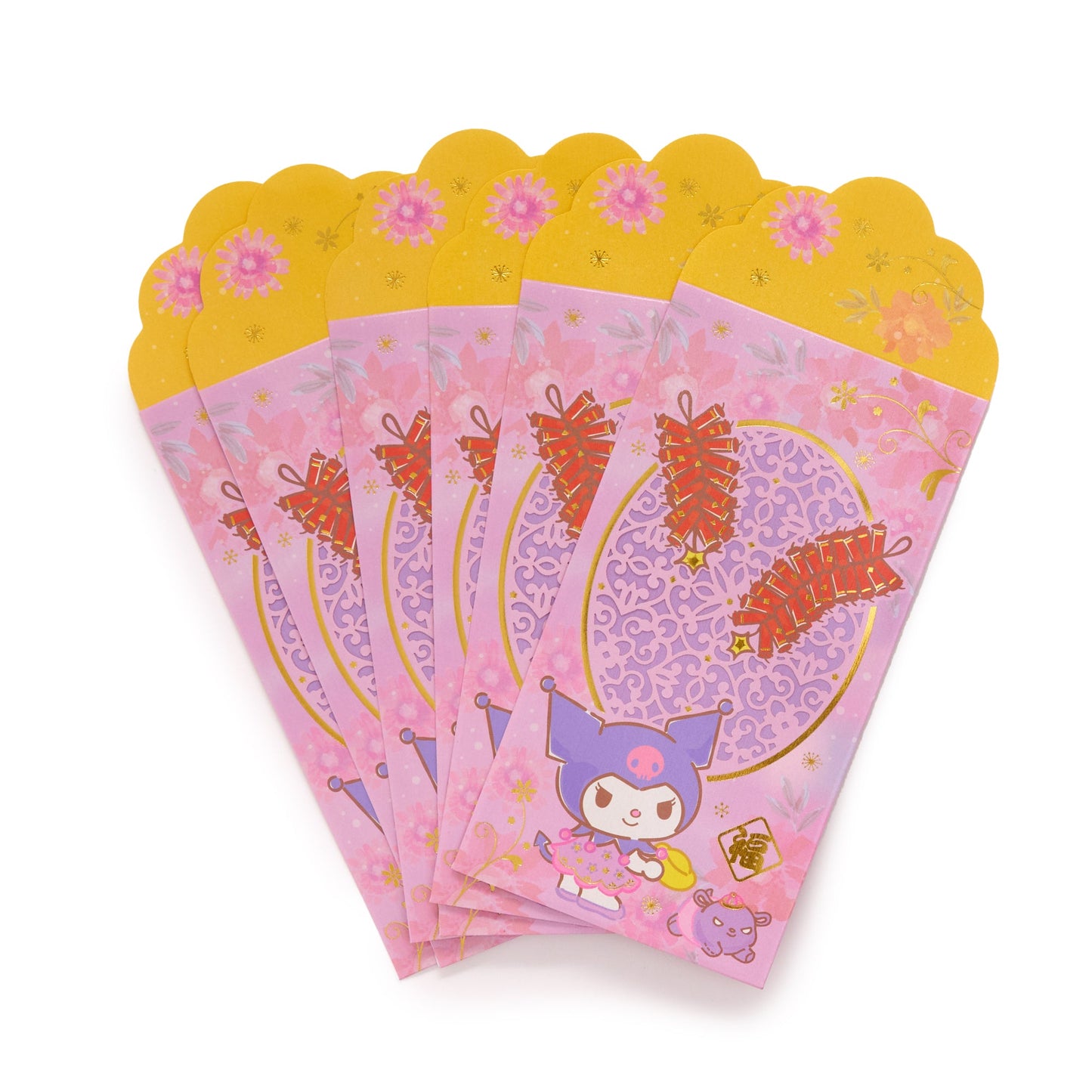 Kuromi 6-pc Laser-Cut Enclosure Envelopes