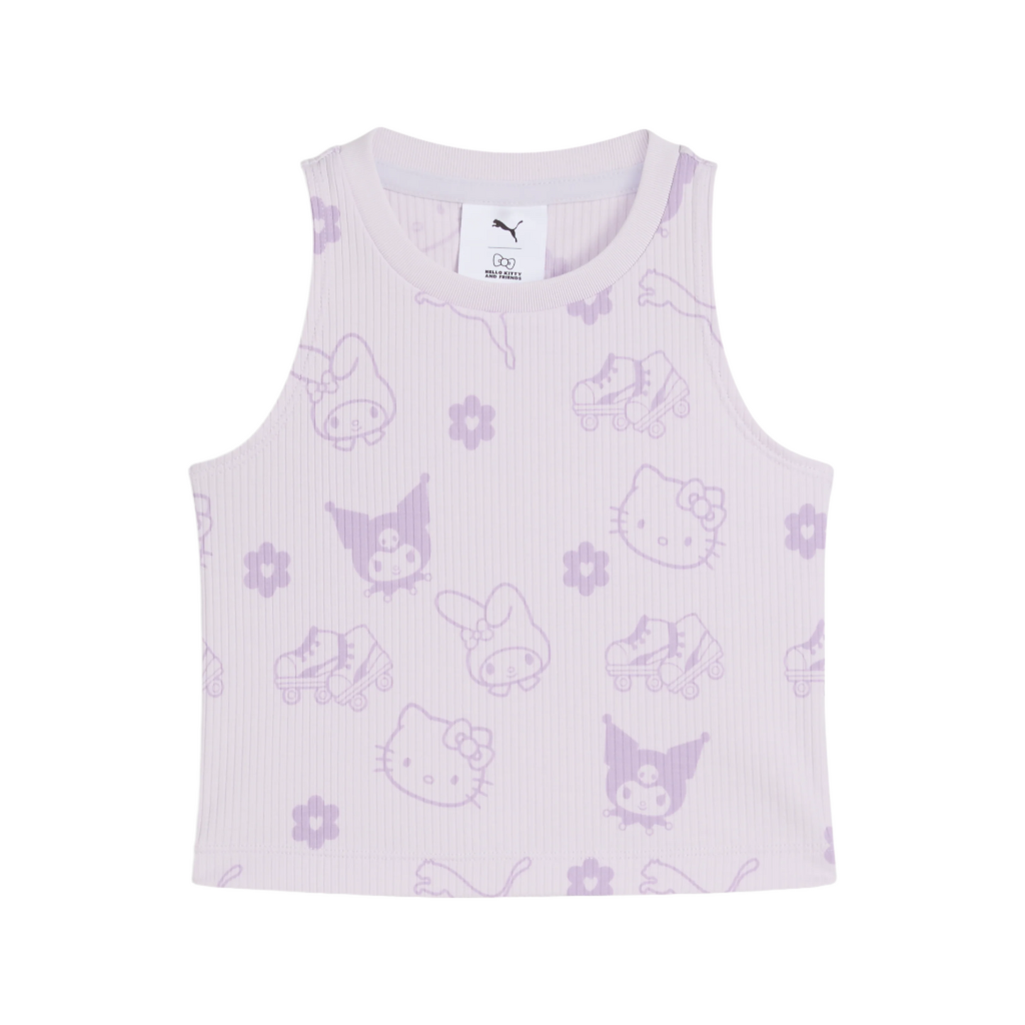 Hello Kitty and Friends x PUMA Kids Ribbed Tank Top (Lilac Frost)