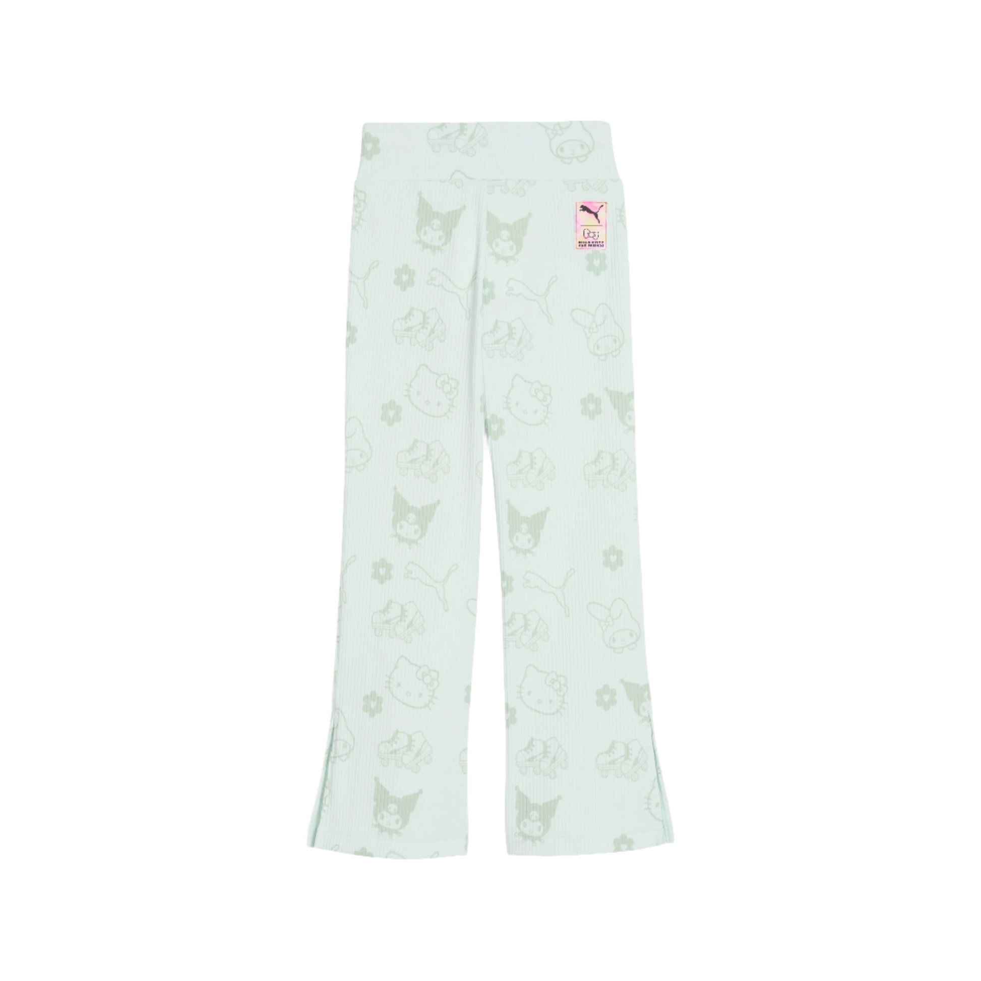 Hello Kitty and Friends x PUMA Kids Ribbed Flared Leggings (Peaceful Blue)